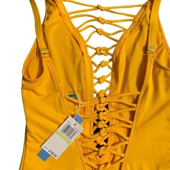 New! Bleu Rod Beattie Plunge One-Piece Swimsuit - Picture 6 of 8